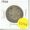 Image 1 : 1956 Canadian Silver Fifty Cents