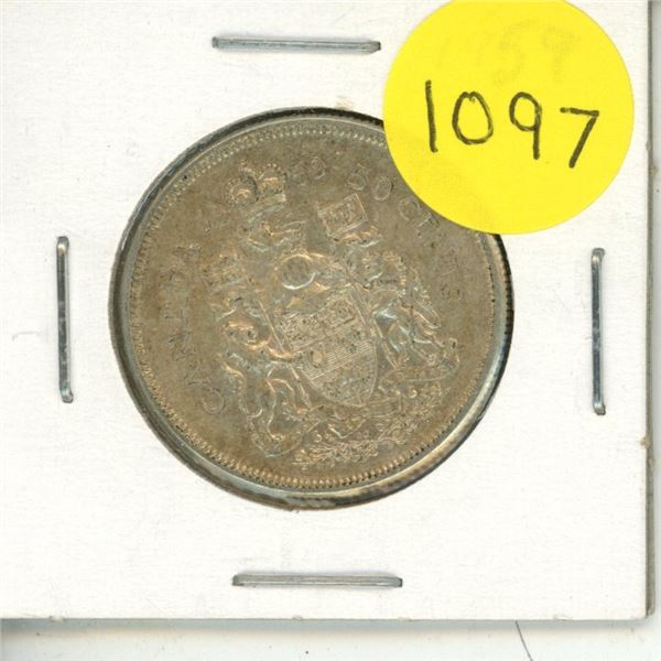 1959 Canadian Silver Fifty Cents