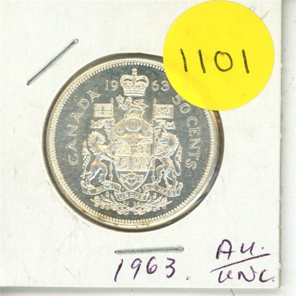 1963 Canadian Silver Fifty Cents