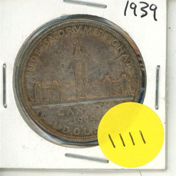 1939 Canadian Silver Dollar