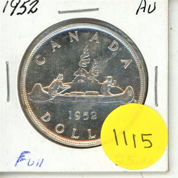 1952 Canadian Silver Dollar
