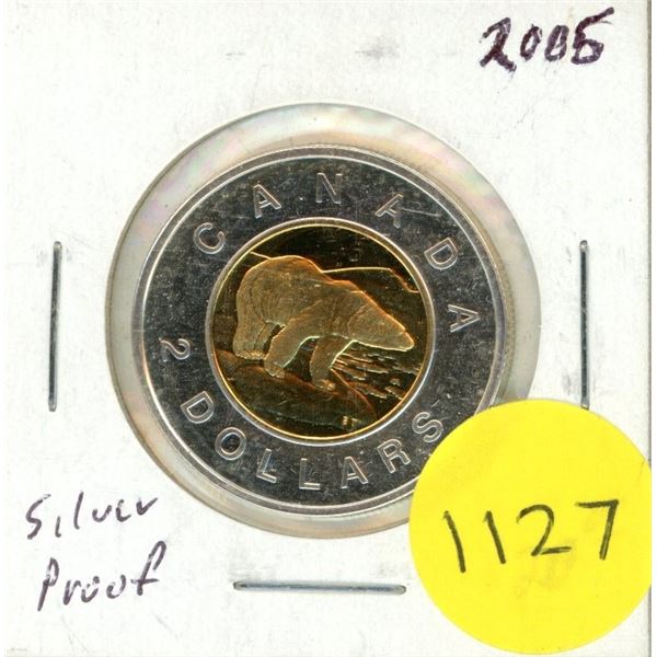 2005 PL Canadian Silver Proof Two Dollars.