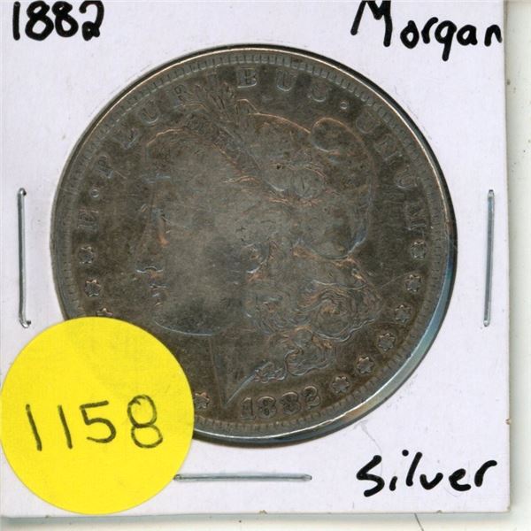 1882 USA Morgan Silver Dollar