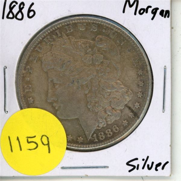 1886 USA Morgan Silver Dollar