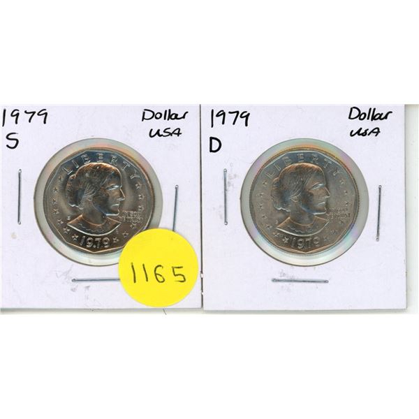 1979 S & 1979 D USA Dollars.