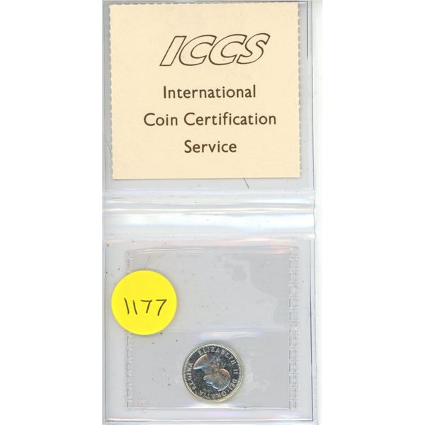 1962 Canadian Ten Cents - ICCS MS-64
