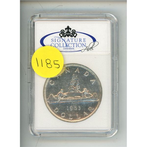 1953 Canadian Silver Dollar - Signature Collection's Case