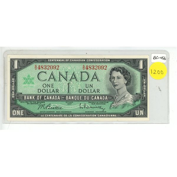 1967 Canadian One Dollar Bank Note