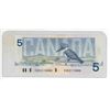 Image 2 : 1986 Canadian Five Dollar Bank Note