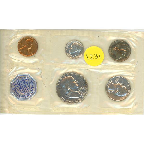 1961 USA Silver Mint Set - Philidelphia Mint