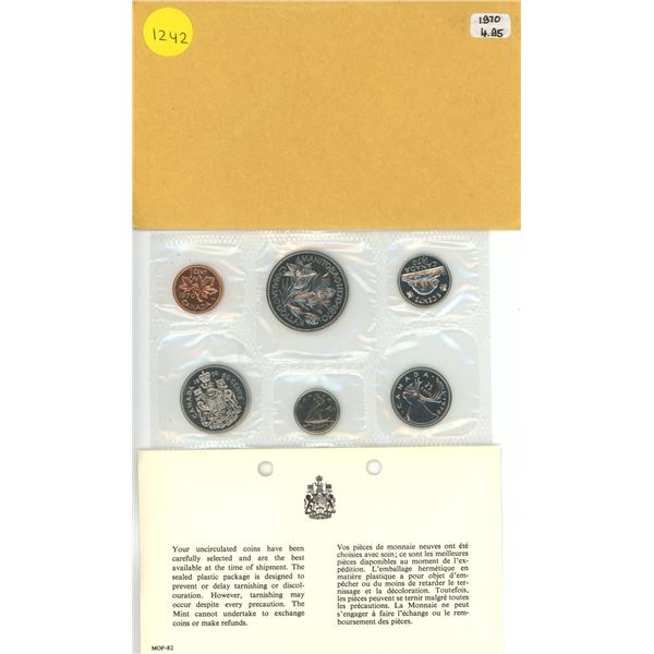 1970 Canadian PL Set