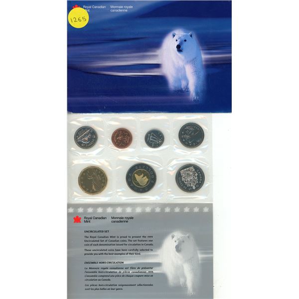 1999 Canadian Uncirculated Coin Set - Polar Bear