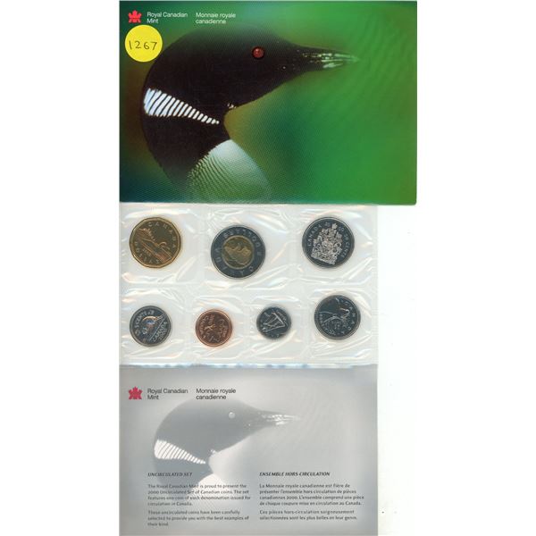 2000 Canadian Uncirculated CoinSet - Loon