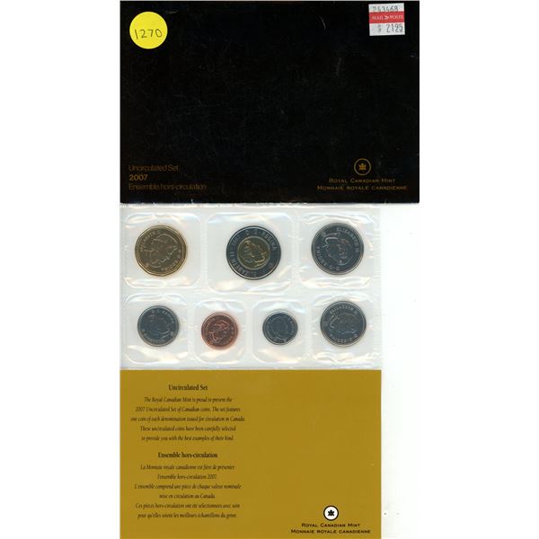 2007 Canadian Uncirculated Coin Set - Special Edition