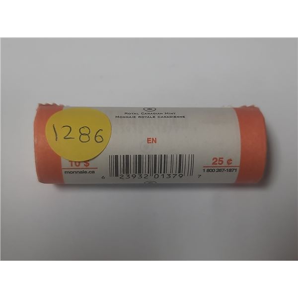 2008 Roll Of Canadian Twenty Five Cents - Armstice 90th Anv. Colour