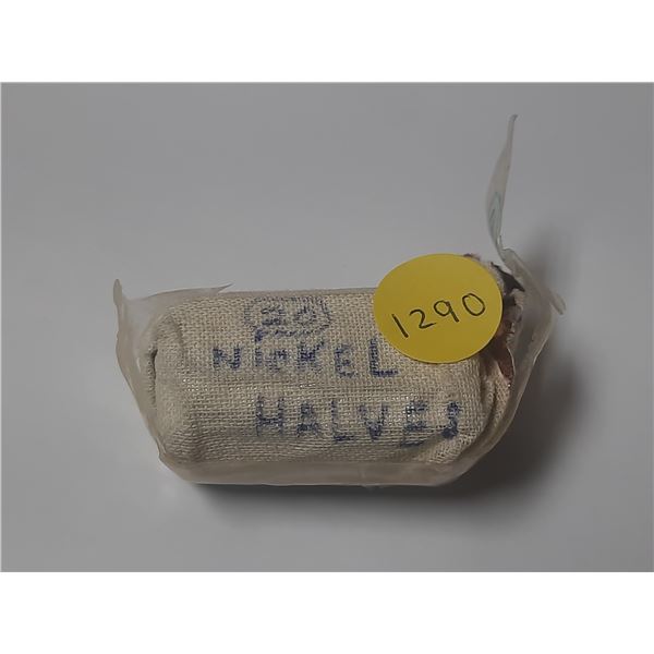 1968 Roll Of Canadian Nickel Half Dollars