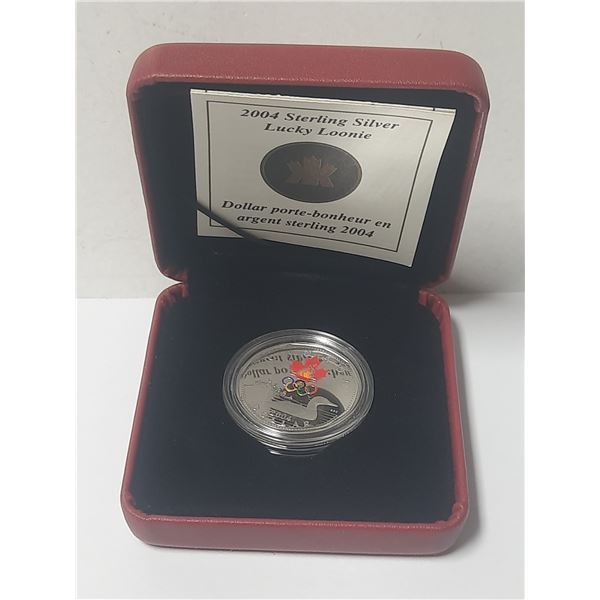 2004 Canadian Lucky Loonie - 92.5% Sterling Silver