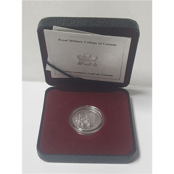 2001 Canadian Silver Proof Five Cents - 125th Anv. Royal Millitary College