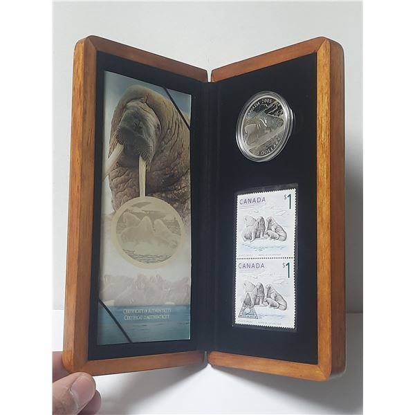 2005 Canadian Fine Silver Limited edition Stamp and Coin Set