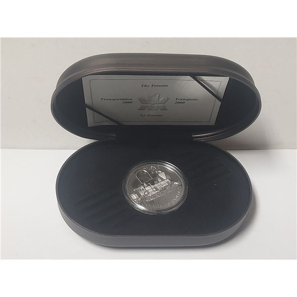 2000 Canadian Sterling Silver Twenty Dollar Transportation Series Coin