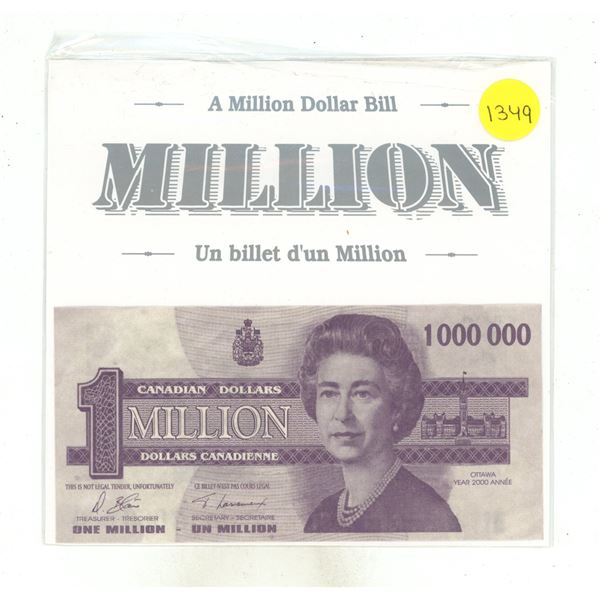 2000 Canada One Million Dollar Bill
