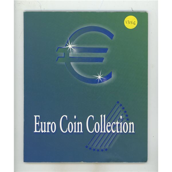 Euro Coin Collection Book Incomplete - 18 Coins