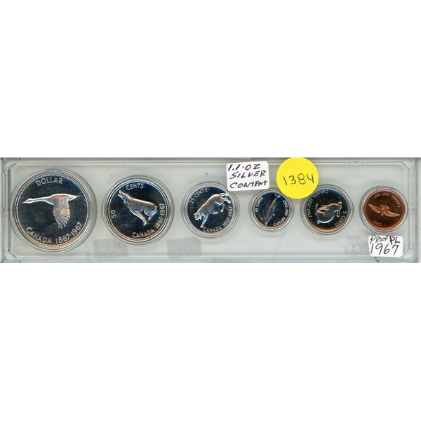 1967 Canadian Silver Proof-like (PL) Coin Set.