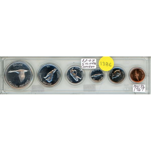 1967 Canadian Silver Proof-like (PL) Coin Set.