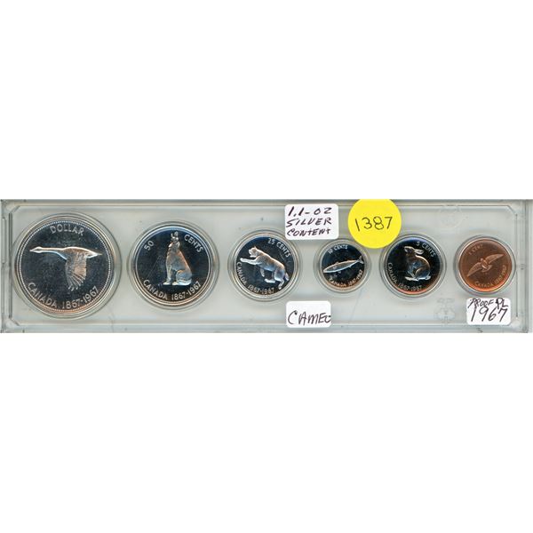 1967 Canadian Silver Proof-like (PL) Coin Set.