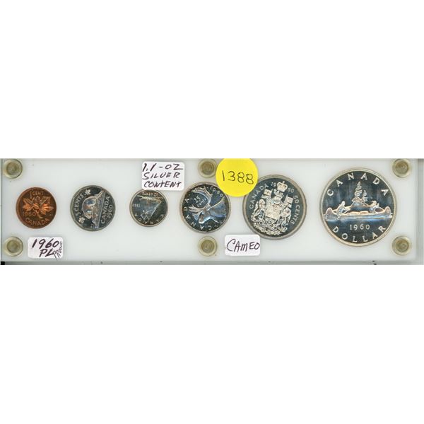 1960 Canadian Silver Proof-like (PL) Coin Set.