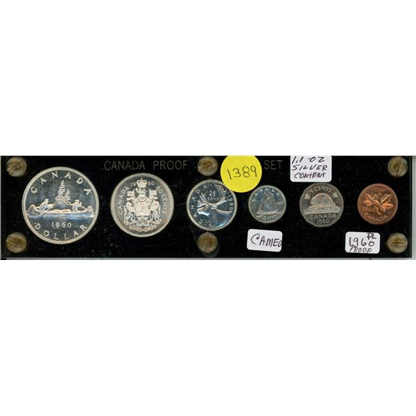 1960 Canadian Silver Proof-like (PL) Coin Set.