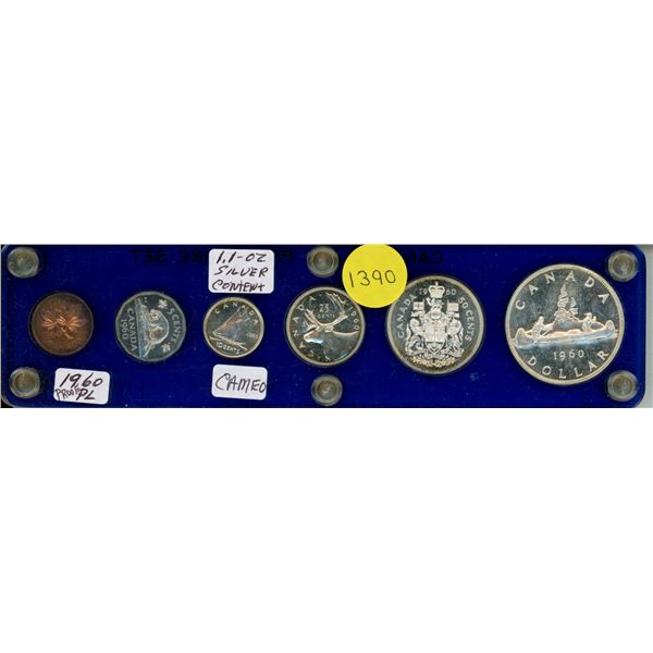 1960 Canadian Silver Proof-like (PL) Coin Set.