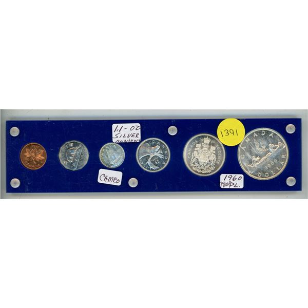 1960 Canadian Silver Proof-like (PL) Coin Set.