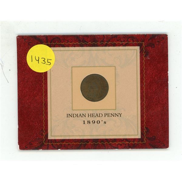 Indian Head Penny 1890's.