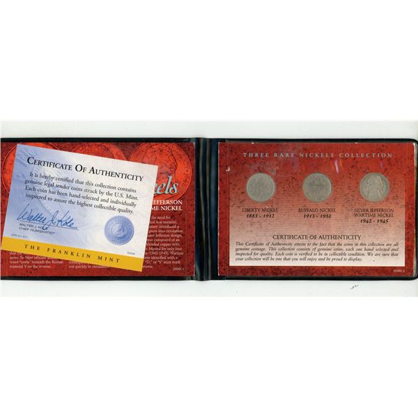 Three Rare Nickels Collection.