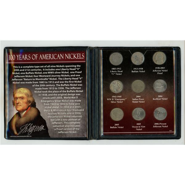 100 Years of American Nickels - First Commemorative Mint Inc.