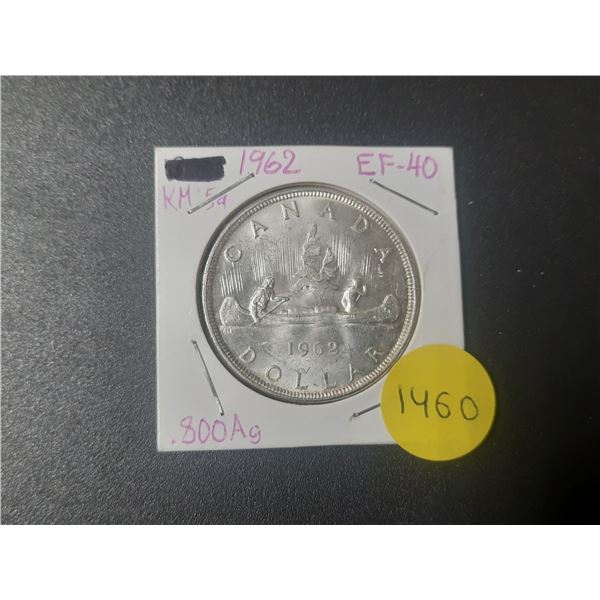 1962 Canada Silver One Dollar.