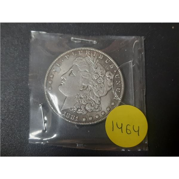 1881 U.S.A. One Dollar.