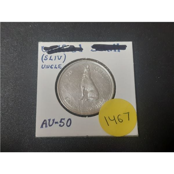 1967 Canada Silver 50 Cents.