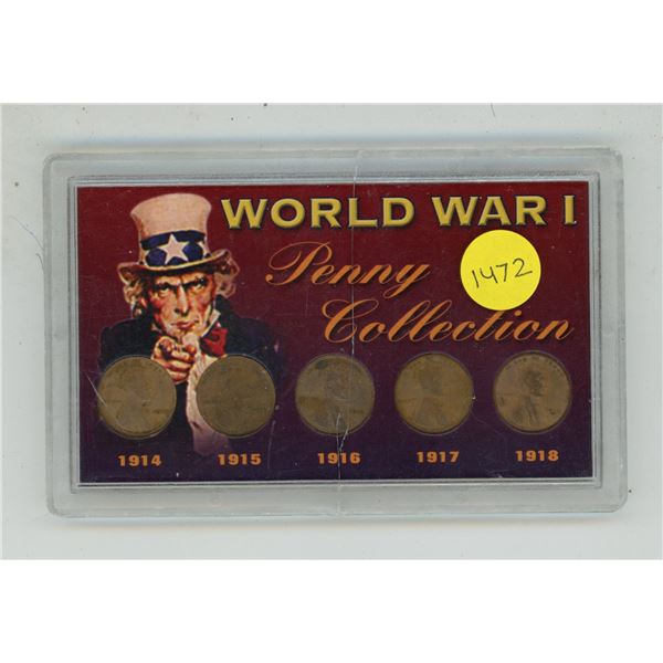 World War I Penny Collection.