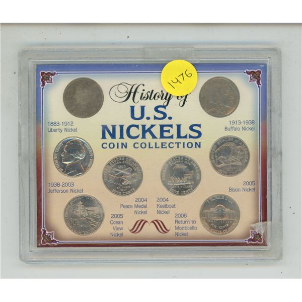 History of U.S. Nickels Coin Collection.