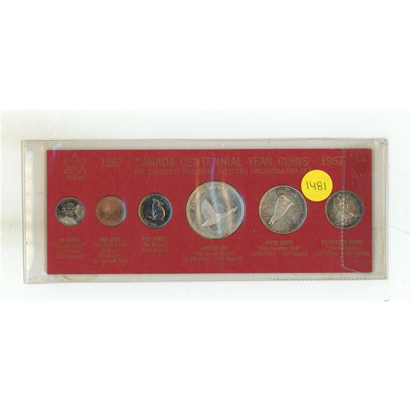 1967 Proof Like Silver Coin Set.