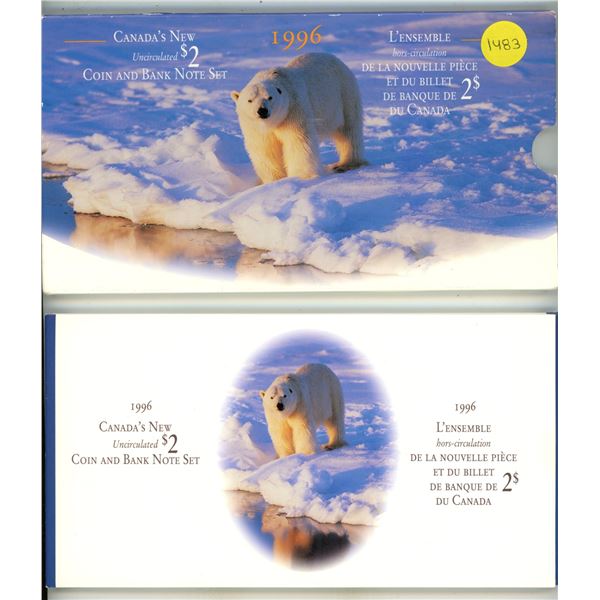 Canada's New Uncirculated $2 Coin and Bank Note Set.