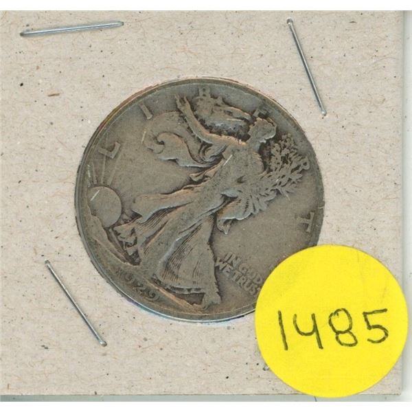 1929 U.S.A. Half Dollar.