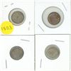 Image 1 : 1960, 1961, 1959, 1964, Canada Silver 10 Cents Coin.