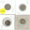 Image 1 : 1962, 1960, 1953, 1955, Canada Silver 10 Cents Coin.