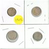 Image 1 : 1963, 1965, 1964, 1950 Canada Silver 10 Cents.