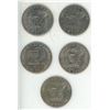 Image 2 : 1971, 1972, 1976, 1977, 1979 U.S.A. One Dollar Coins.