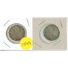 Image 1 : 1950 and 1951 Canada Silver 25 Cents Coin.
