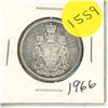 Image 1 : 1966 Canada Silver 50 cent Coin.